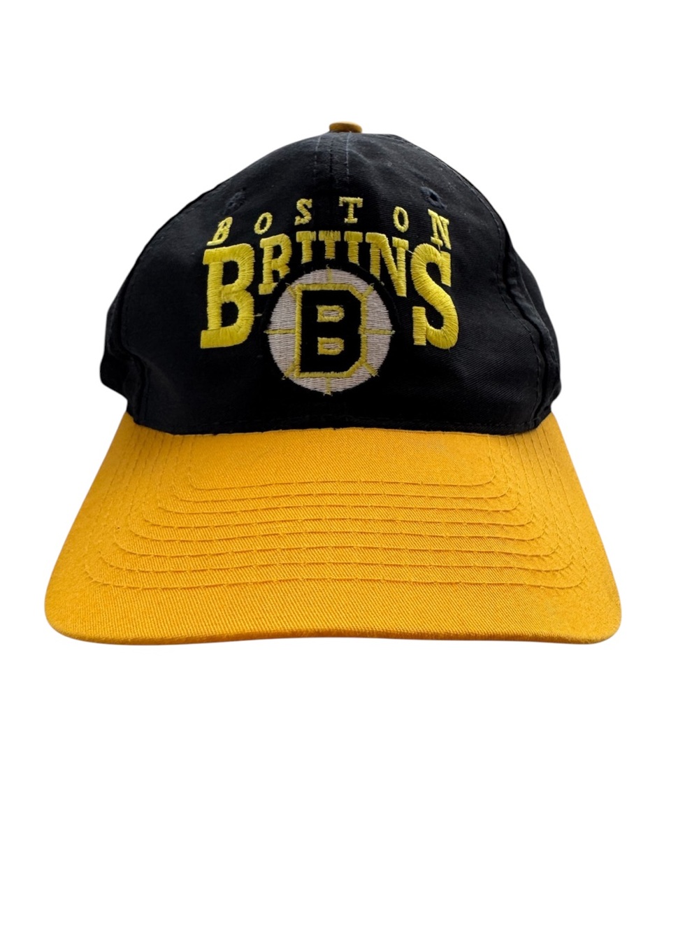 VTG '90s AJD Boston Bruins NHL Snapback Hat Cap
